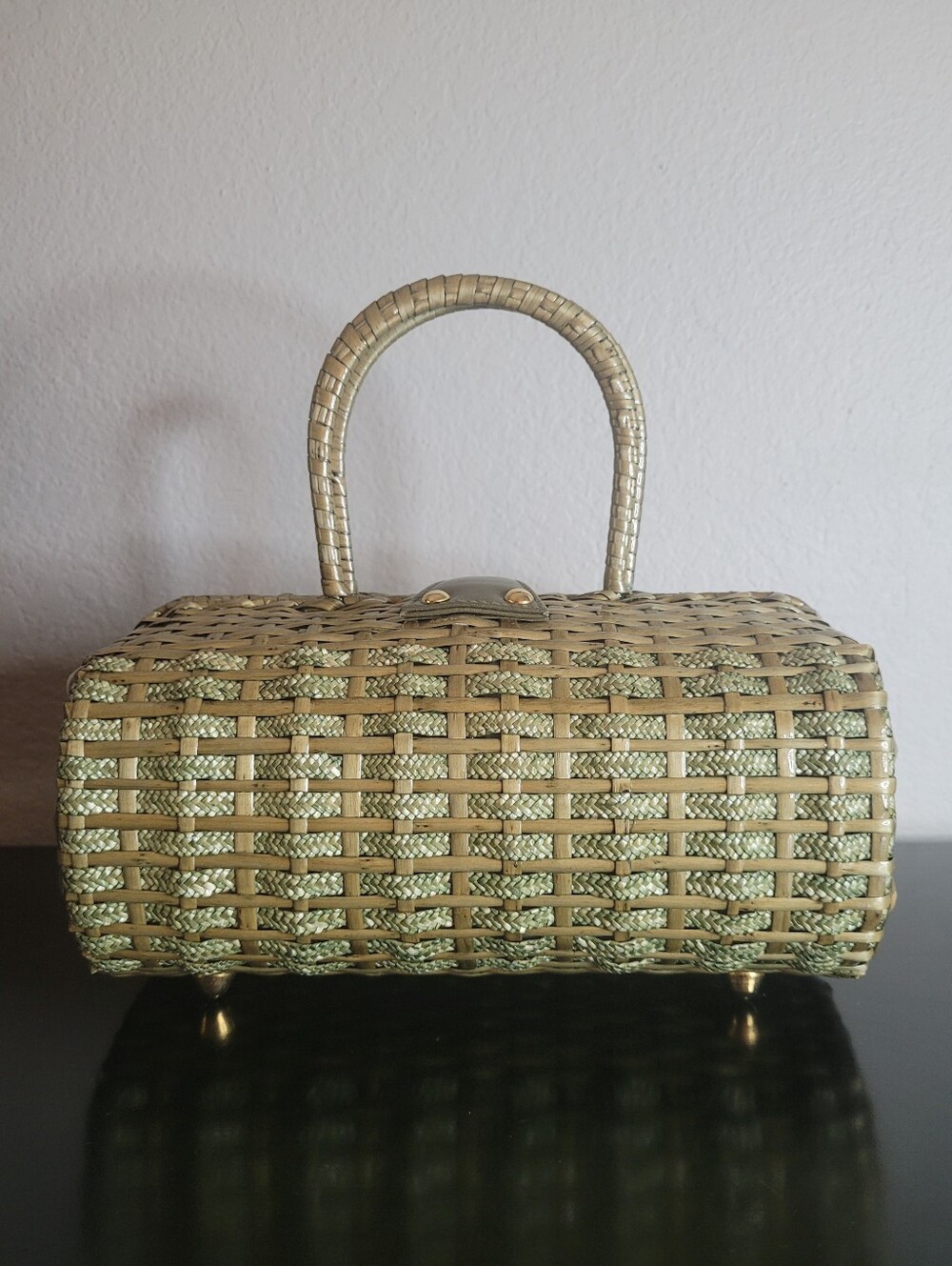 Vintage  Bally   Woven Straw bag - Picture 4 of 12
